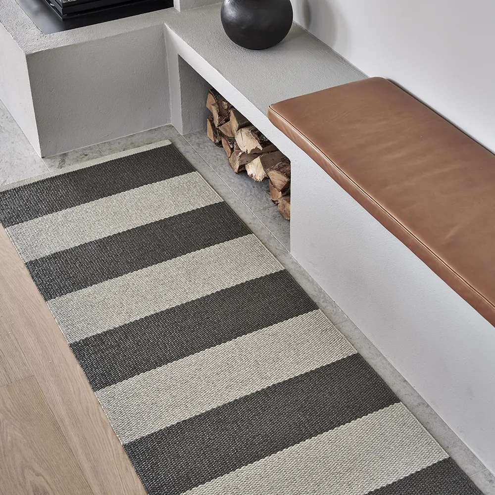 Bob matto Charcoal/Linen 70 x 150 cm