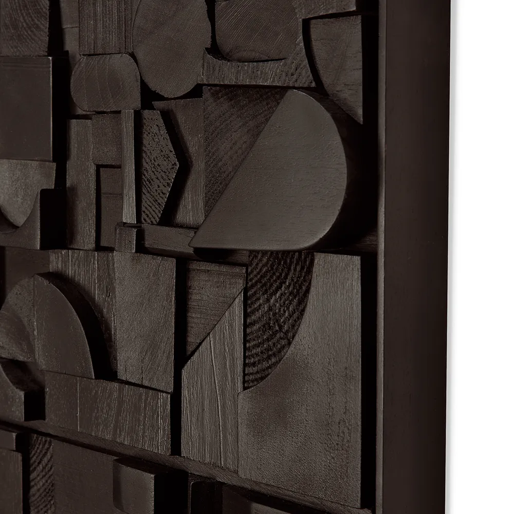 Bricks Seinä sisustus 120x90 cm Musta