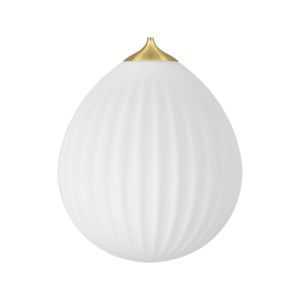 Maailman ympäri -lampunvarjostin Ø35 cm White/Brushed Bras
