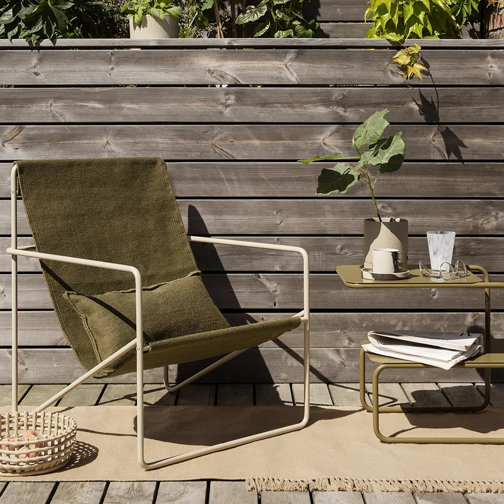 Desert Lounge Nojatuoli Cashmere/Olive