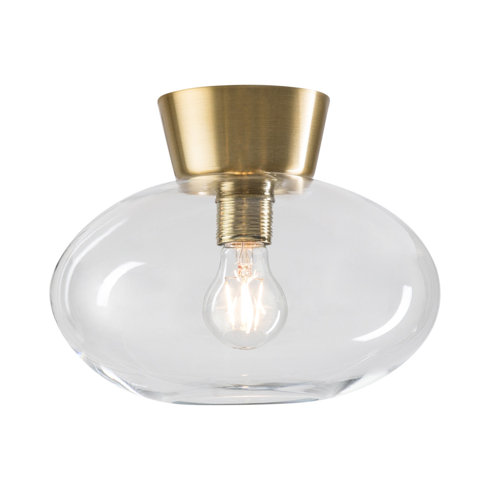 Bullo Plafond D270 Oxid/Klarglas