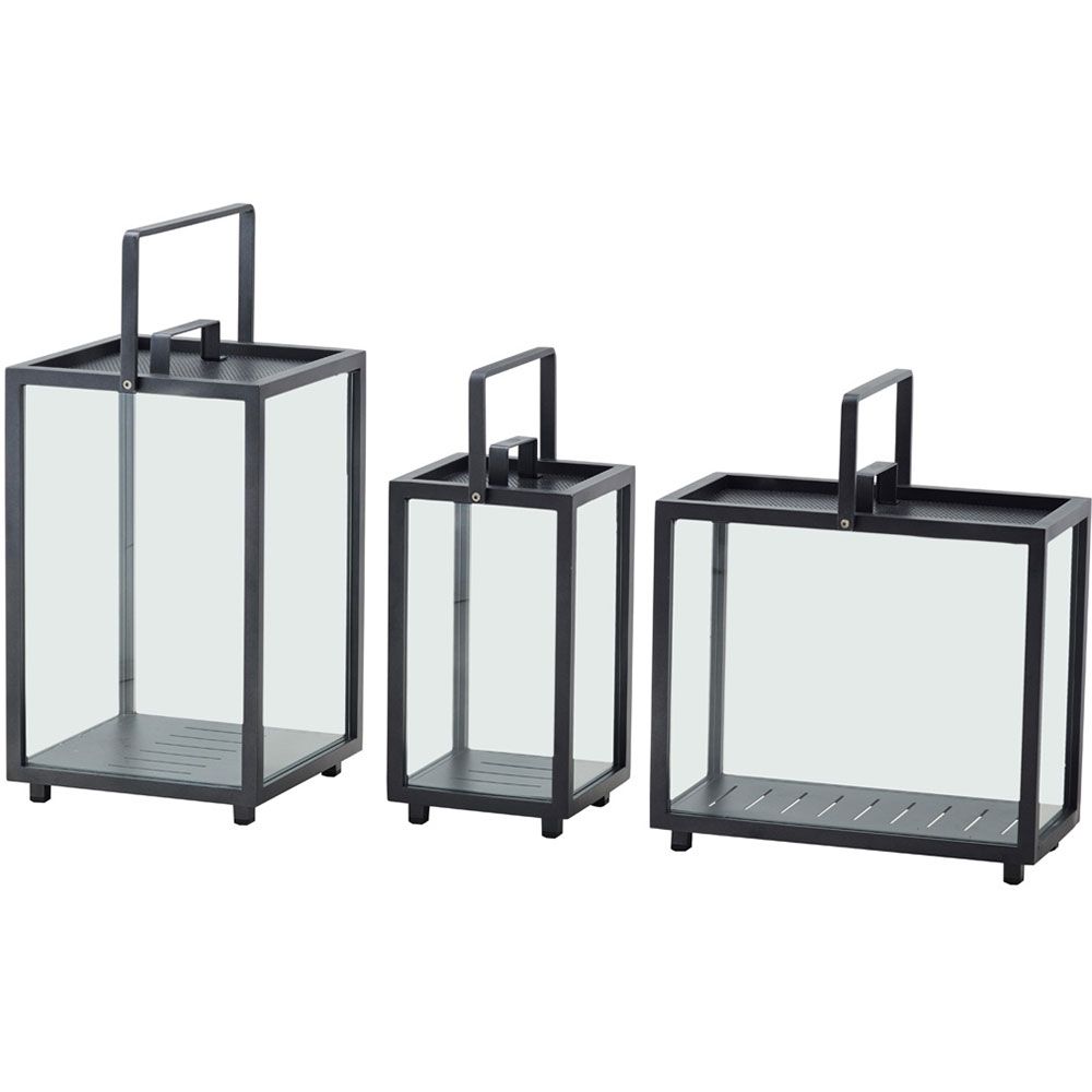 Lighthouse Lyhty Harmaa Suorakaiteen muotoinen