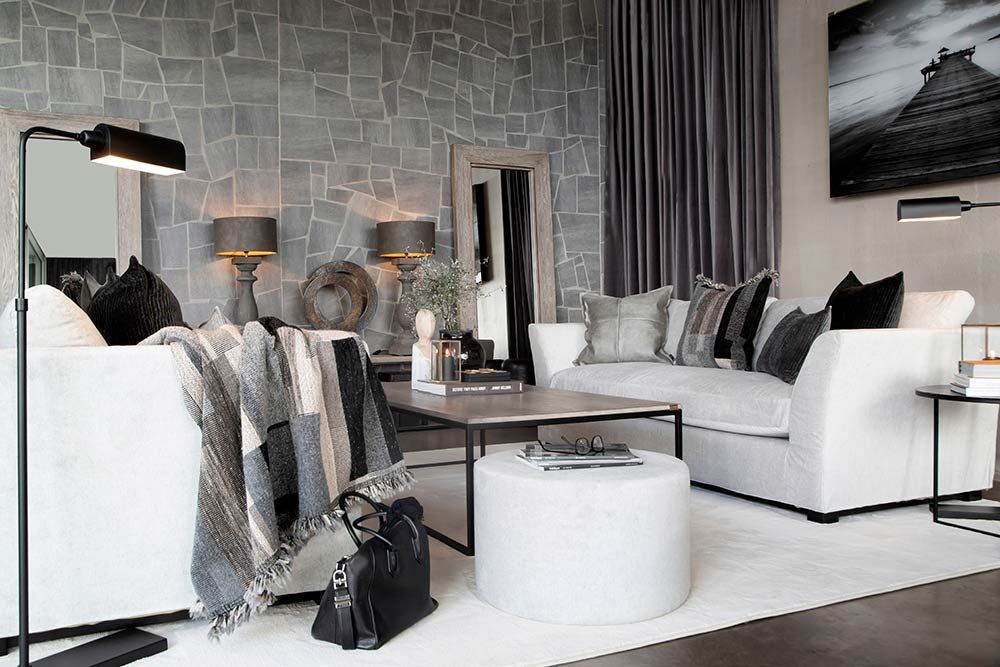 Stafford 3-istuttava sohva Tobago White Artwood