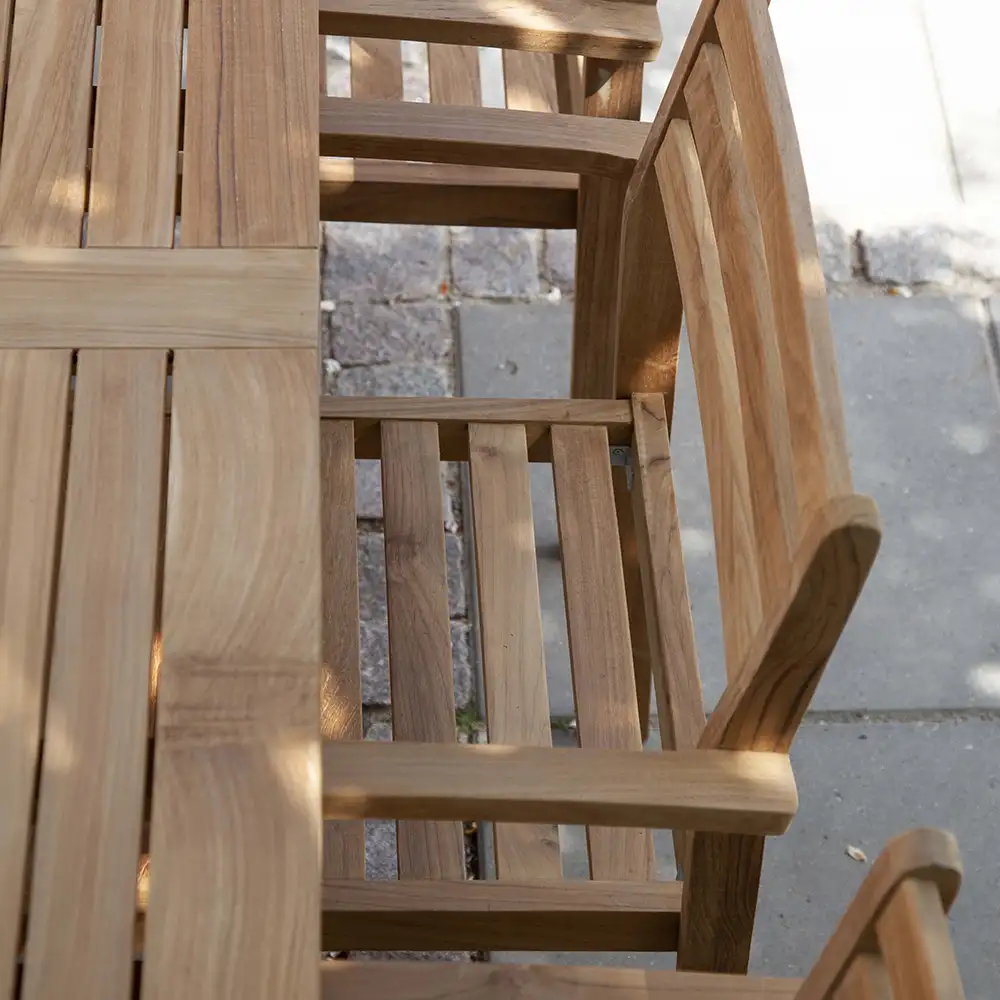 Oxford 90x210 cm ruokapöytä tiikki 