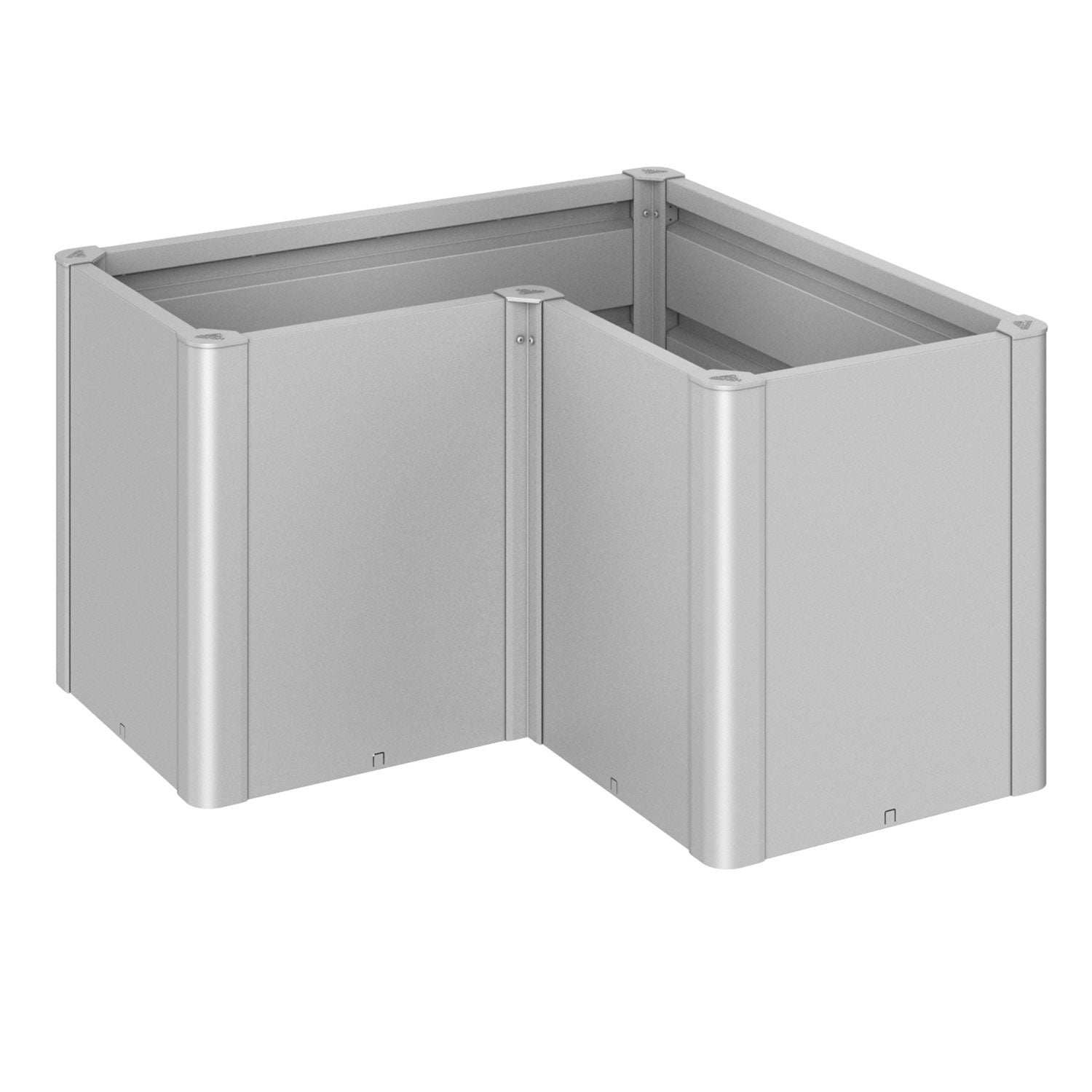 Belvedere istutusallas midi koko l100 metallic hopea