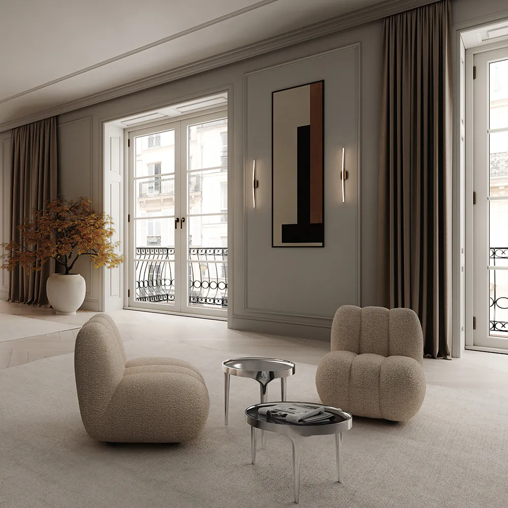 Phantom-sohvapöytä matala - kromi