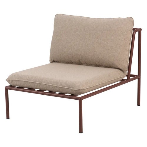 Collier Keskimmäinen osa  Zin red / Teddy beige