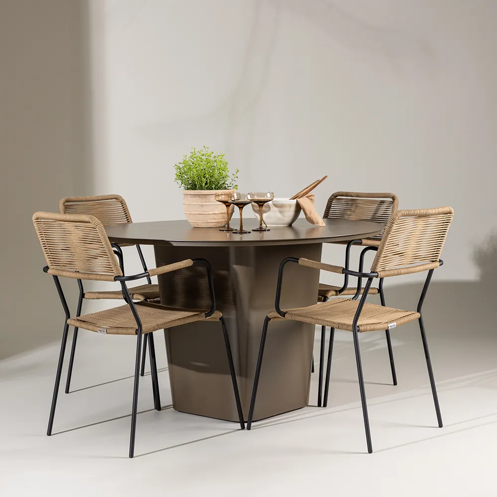 Lindos käsinojallinen tuoli Latte 2 kpl