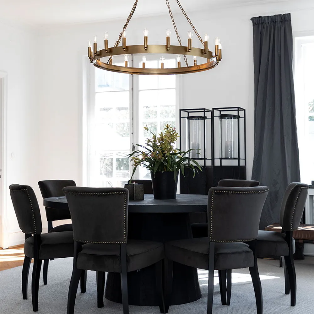 Katossa oleva kruunukattokruunu 105 cm old brass