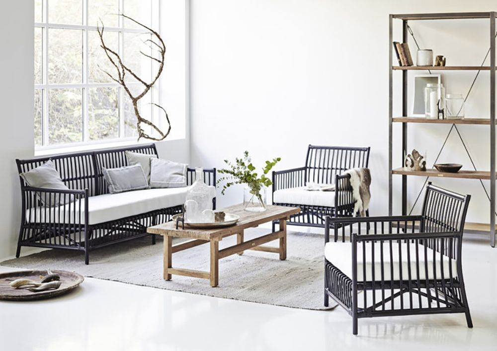 Caroline sohva rottinkia Nature