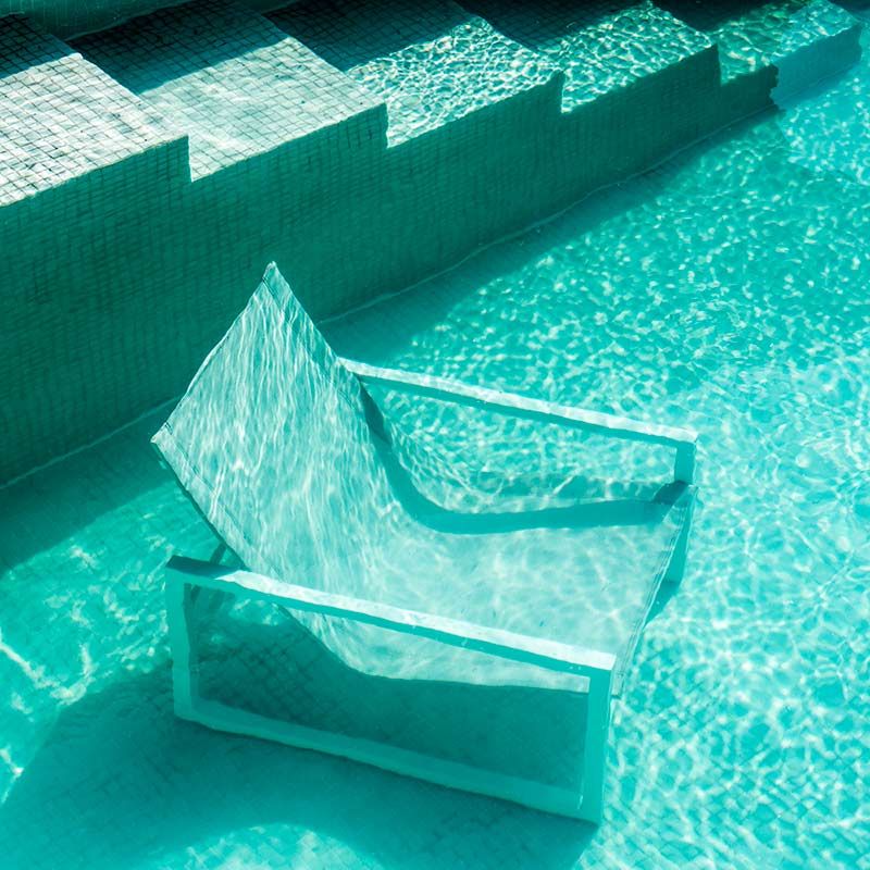 Vevi nojatuoli valkoinen/valkoinen Brafab