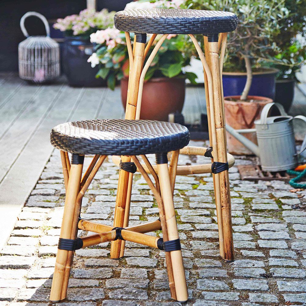 Simone baaritooli matala valkoinen