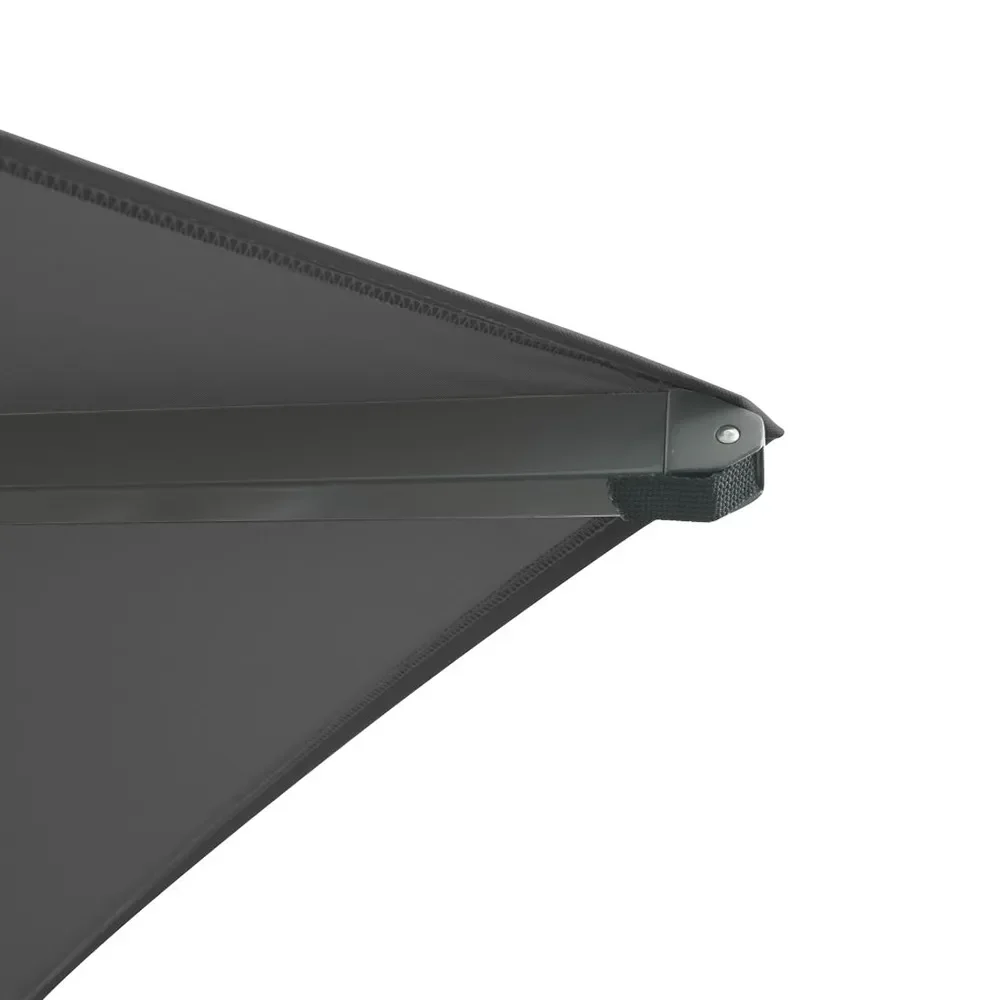 Mozzo-aurinkovarjo 400x400 cm harmaa/antrasiitti