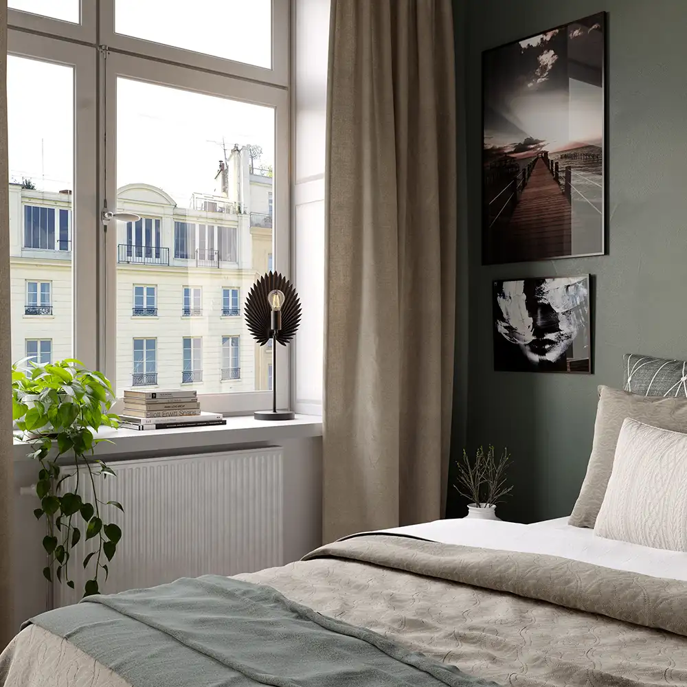 Aruba pöytävalaisin H55 Musta 