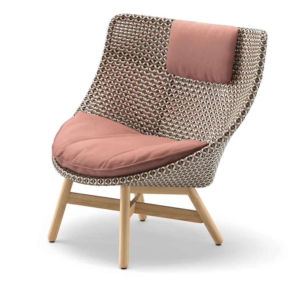 MBRACE wingchair, w/tiikkipohja AY5 teak 0205 pepper 0115