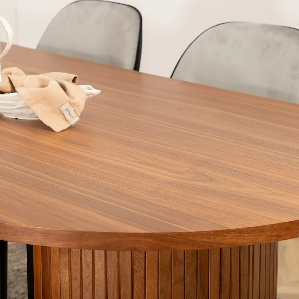 Bianca ruokapöytä 90x200 pähkinäpuu 