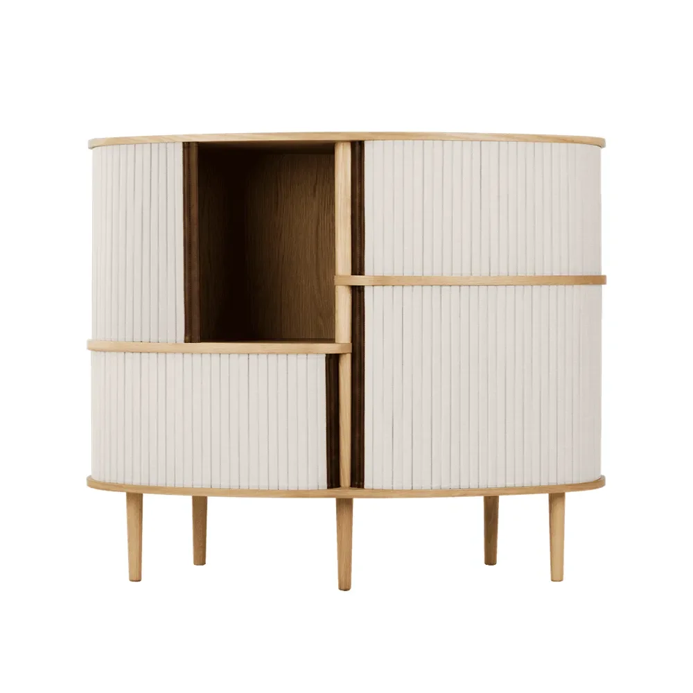 Audacious Highboard Kaappi tammi/White Sands