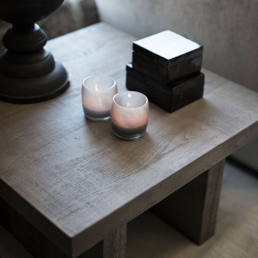 Plint sohvapöytä 75 x 75 tummanruskea Artwood