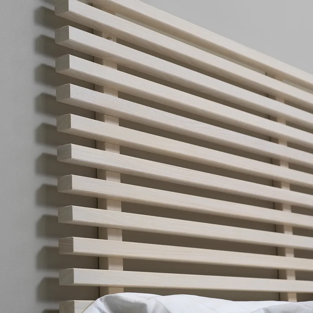 Zece sängynpääty 164 cm Valkoinen öljytty saarni