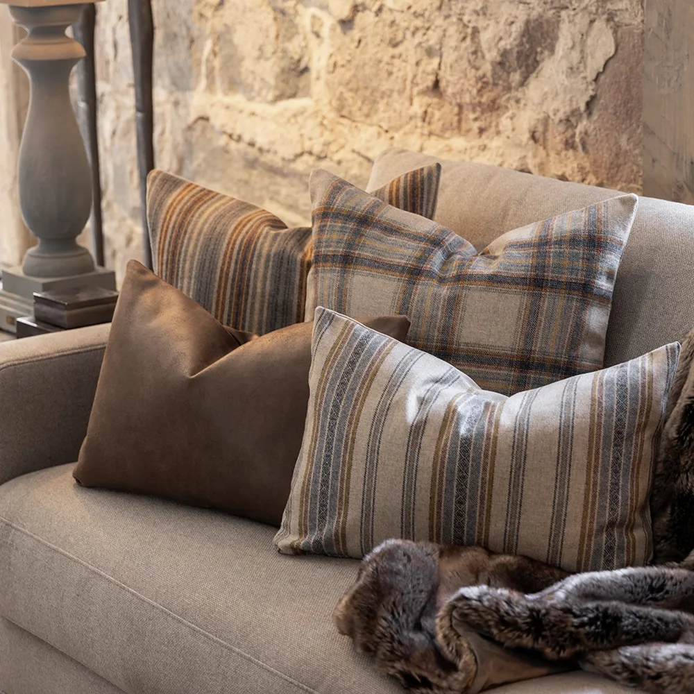 Glensdale Check Denim tyynynpäällinen 50x50 cm