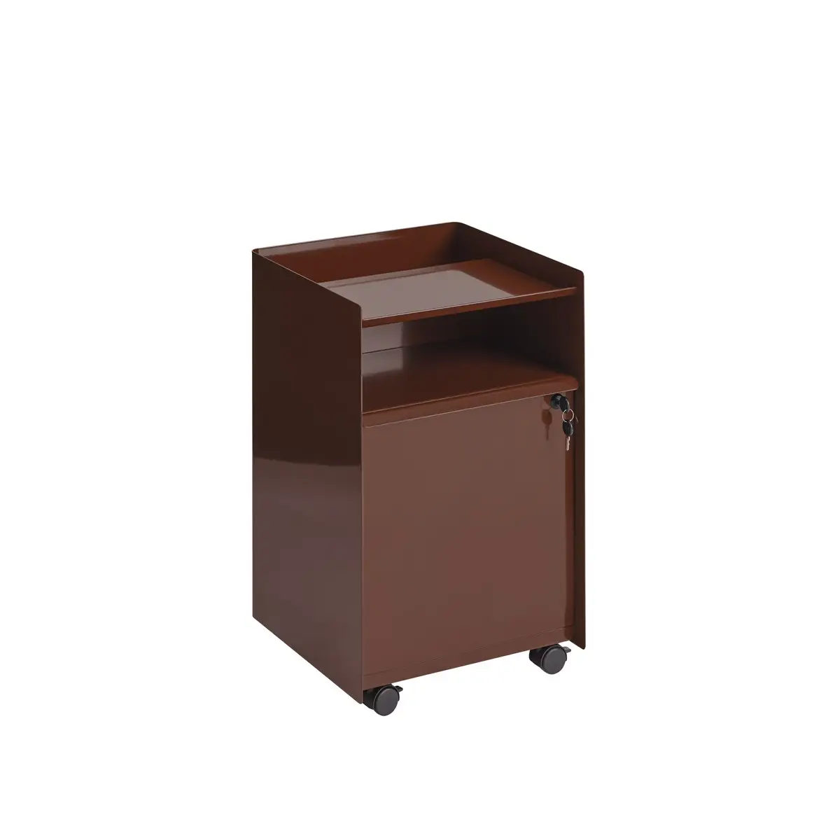 Muuto, Kokoontaitettava vaunu, korkeus 61,5 cm, laatikko – tummanpunainen