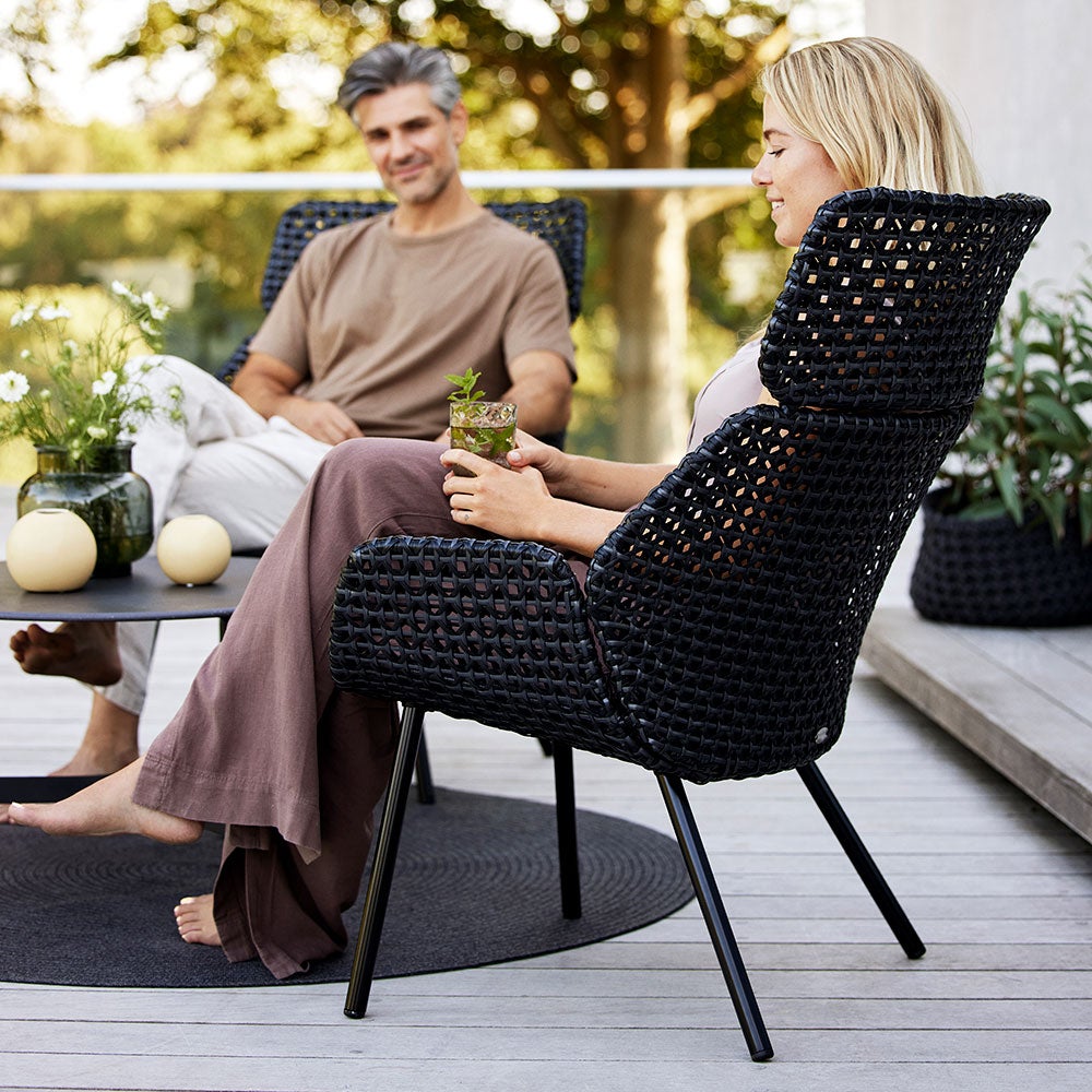 Vibe nojatuoli korkea musta