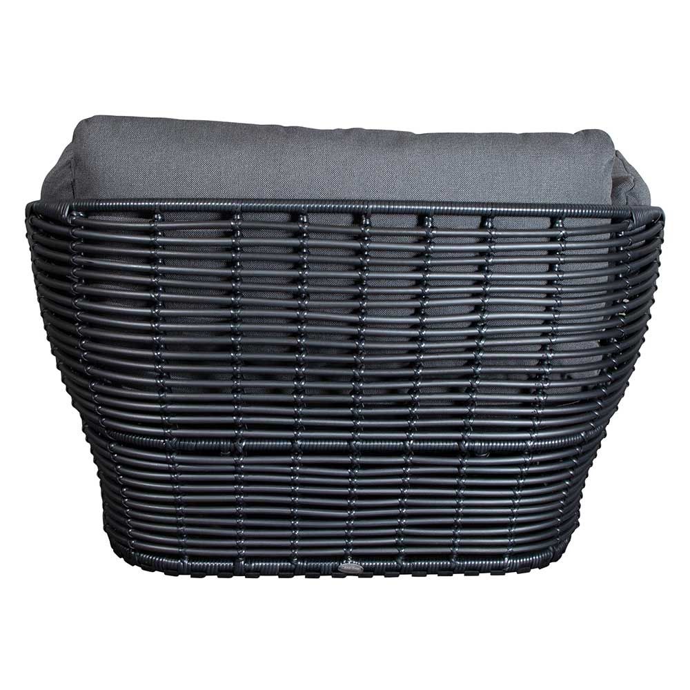 Basket lounge-nojatuoli Graphite konstrotting sis. harmaa Airtouch tyynysetit