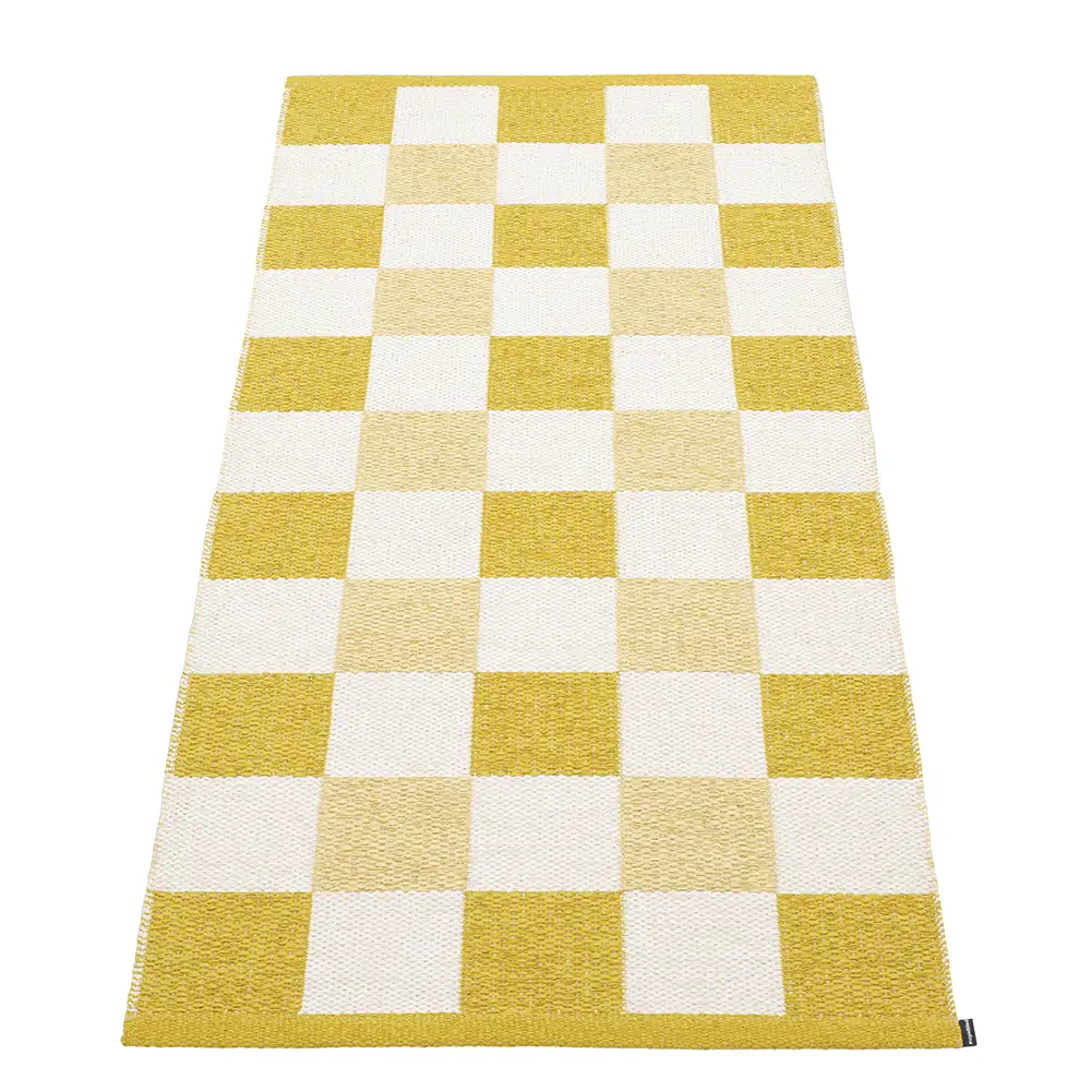Pappelina Pix matto 70×160 cm Mustard/Vanilla/Pale Yellow