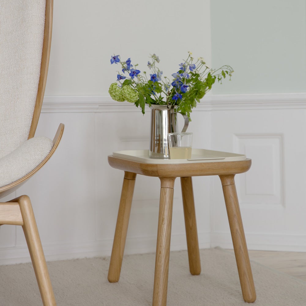 Paff Sivupöytä korkea tammiPearl White