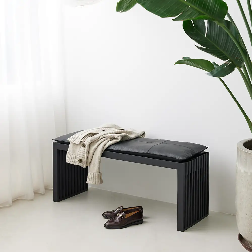 Rib Tyyny 73 cm Musta nahka