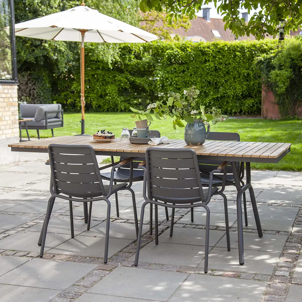 Parc 197x88 cm ruokapöytä tiikki 