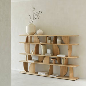 Geometric Hylly tammi 210x35x130 cm