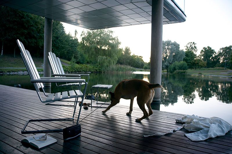 L105 apupöytä tiikki Grythyttan Stålmöbler