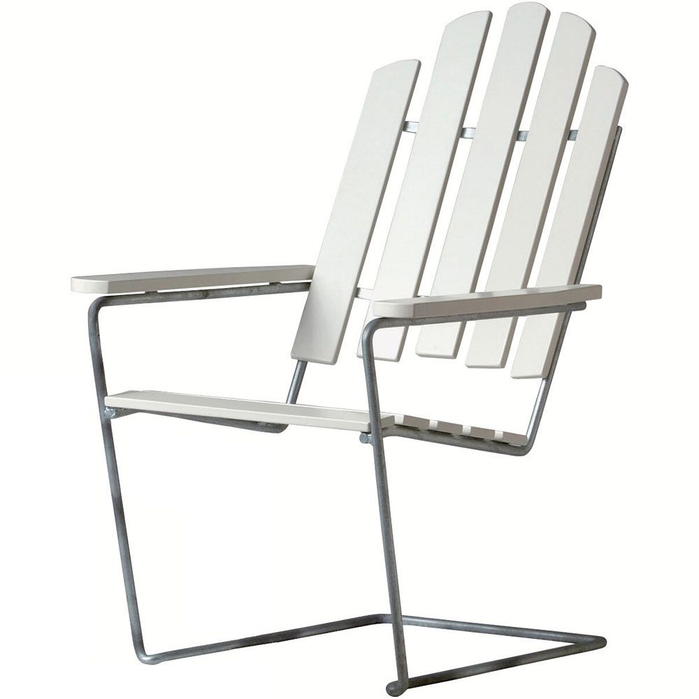 Rahi A3 valkolakattua tammea / kuumasinkitty runko Grythyttan Stålmöbler