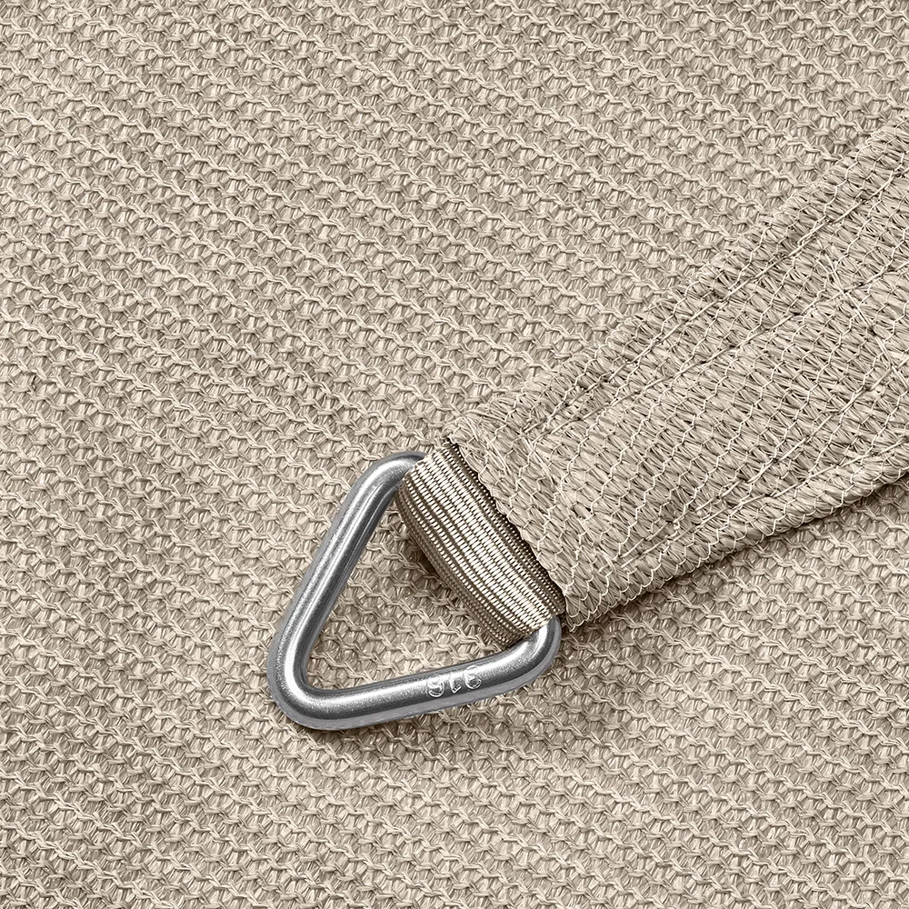 Coolfit aurinkopurje kolmiomainen 90° 500x710cm greige