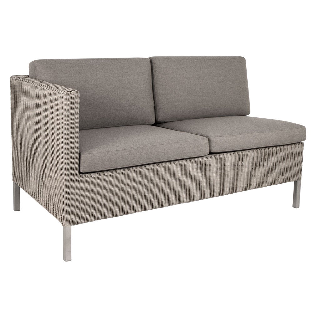 Connect 2-Sits Avslutsdel oikea korkea Taupe Konstrotting