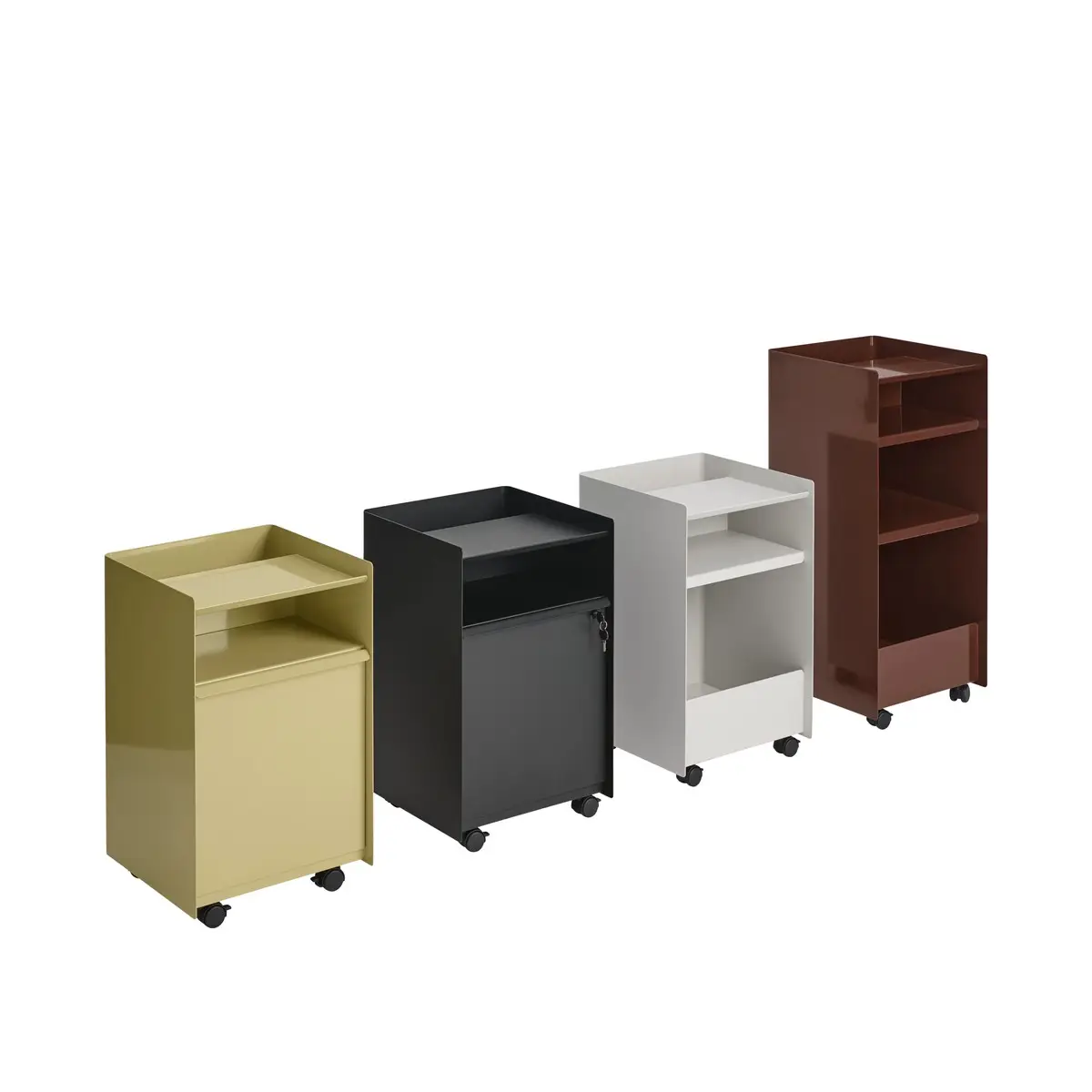 Folded Trolley korkeus 61,5 cm, laatikko – musta