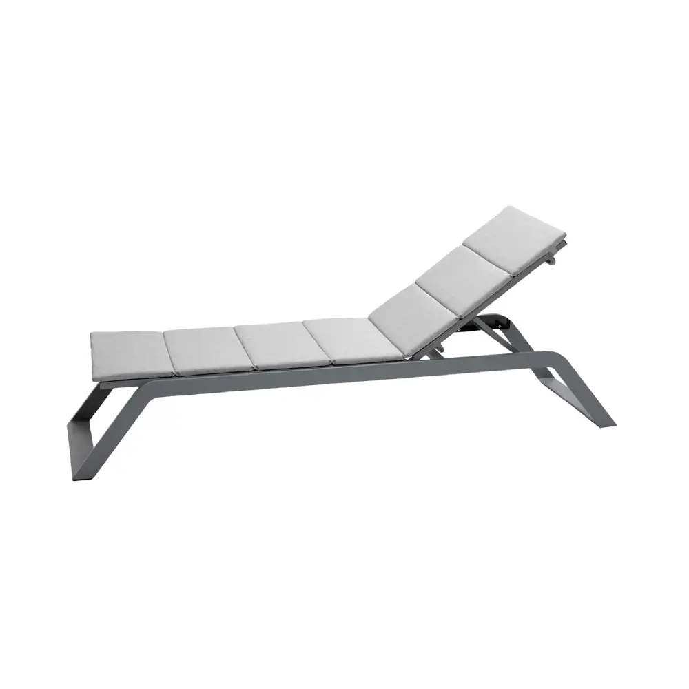  Siesta-aurinkotuolin pehmuste, vaaleanharmaa