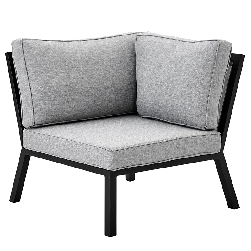 Belfort kulmakappale mukaan lukien tyynyt Musta / Pearly grey