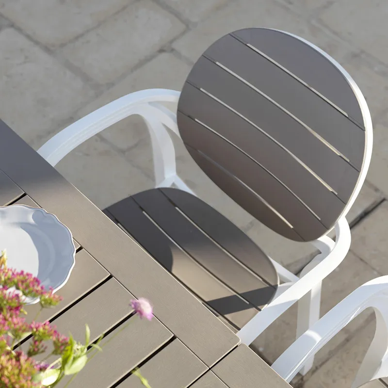 Palma nojatuoli  White - Tortora