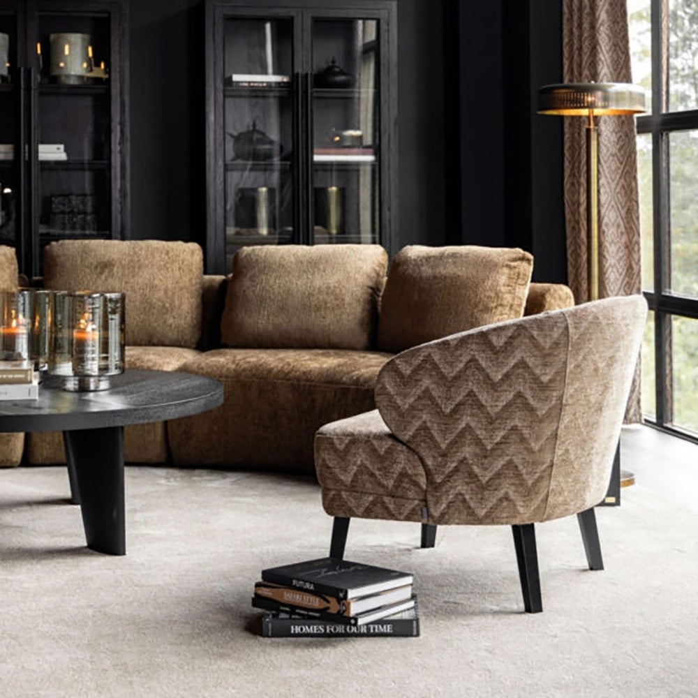 Barrington-kangasnojatuoli - Aurelia W vaaleanruskea