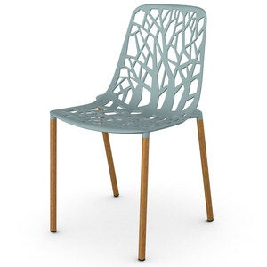 Forest Ruokailutuoli Iroko/Light Blue