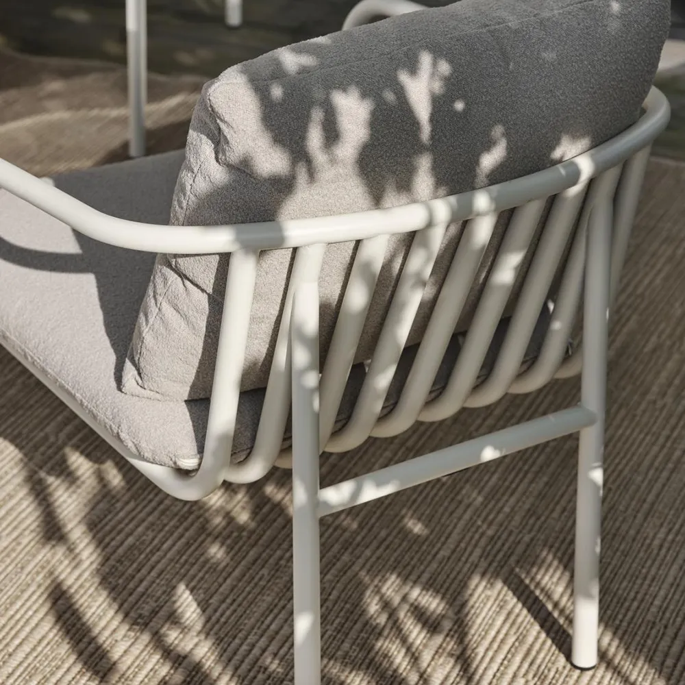 Bendt Nojatuoli Teddy Beige/Pearl White