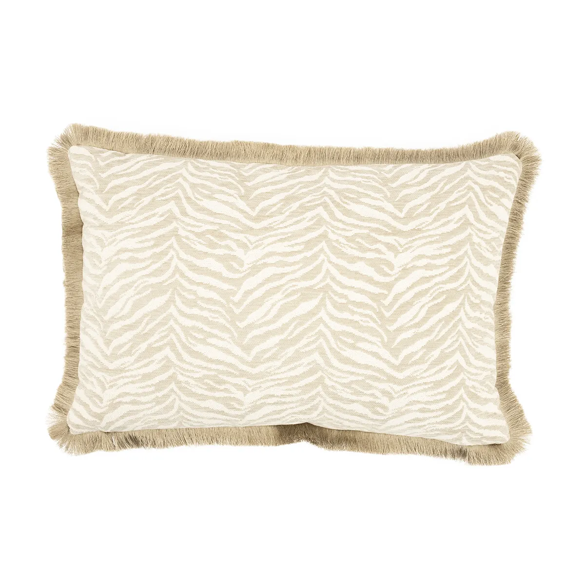 By-Boo, Koristetyyny hapsuilla Tigra Beige 40x60 cm