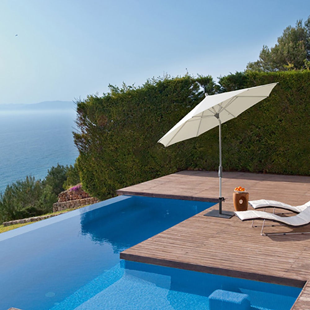 Alu-twist -aurinkovarjo 330 cm kat.2 157 stone grey