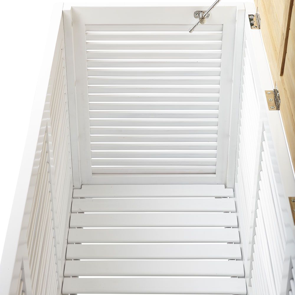 Classic Pehmustelaatikko tiikki/valkoinen 