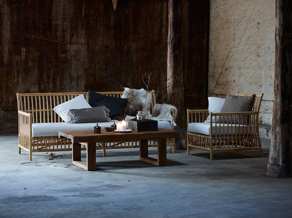 Caroline sohva rottinkia Nature