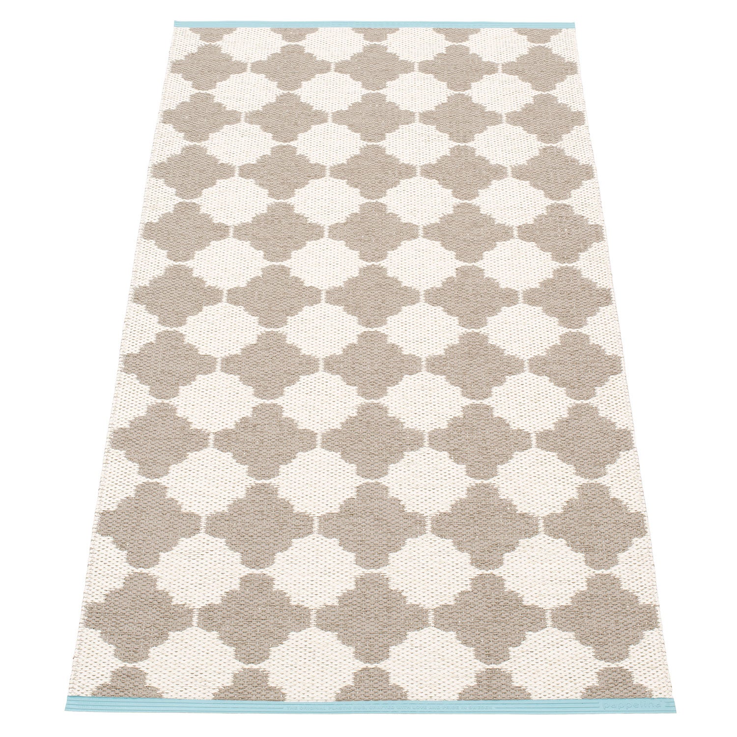 Marre matto 70x150 cm mud / vanilla turquoise stripe 