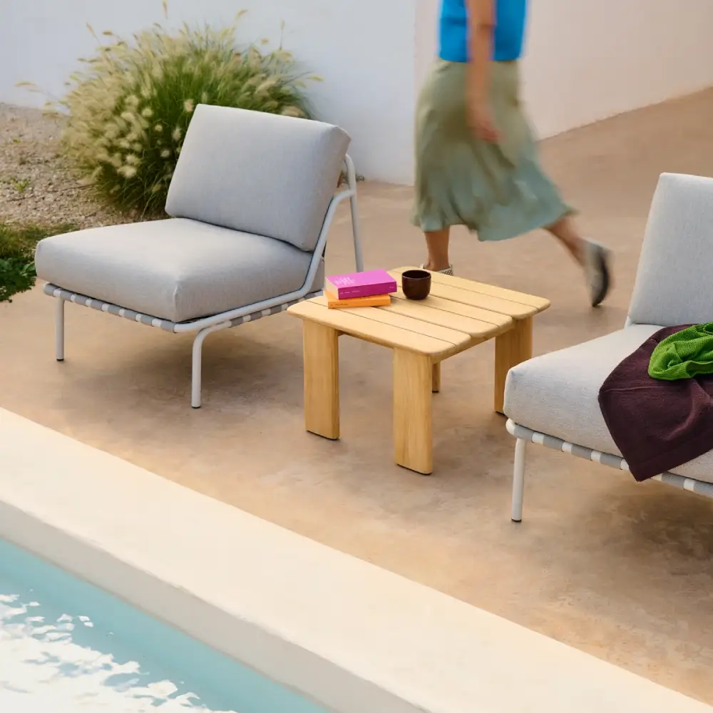 Sohvapöytä Teak 55x55 Assemble