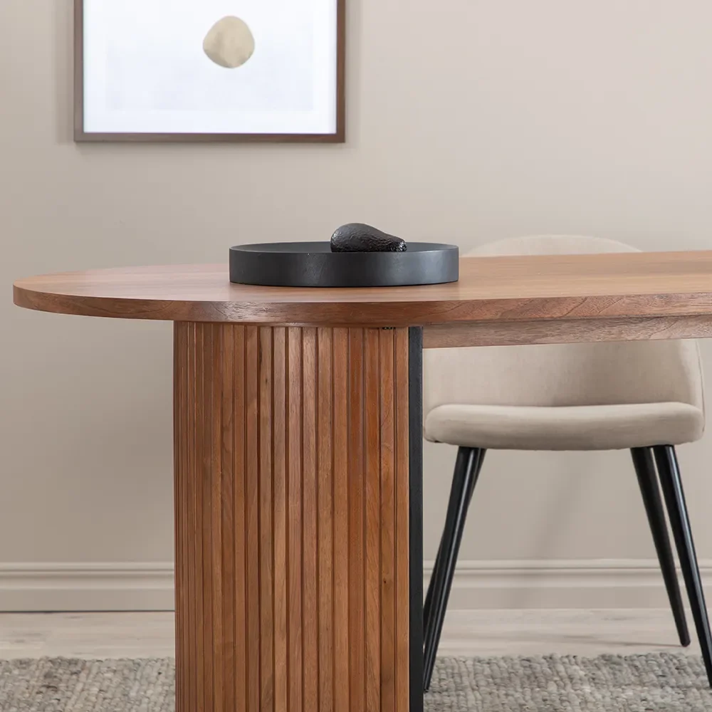 Bianca ruokapöytä 90x200 pähkinäpuu 